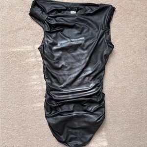 Ariella Metallic black top